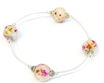 Memorial Beads Using Dried Flowers
