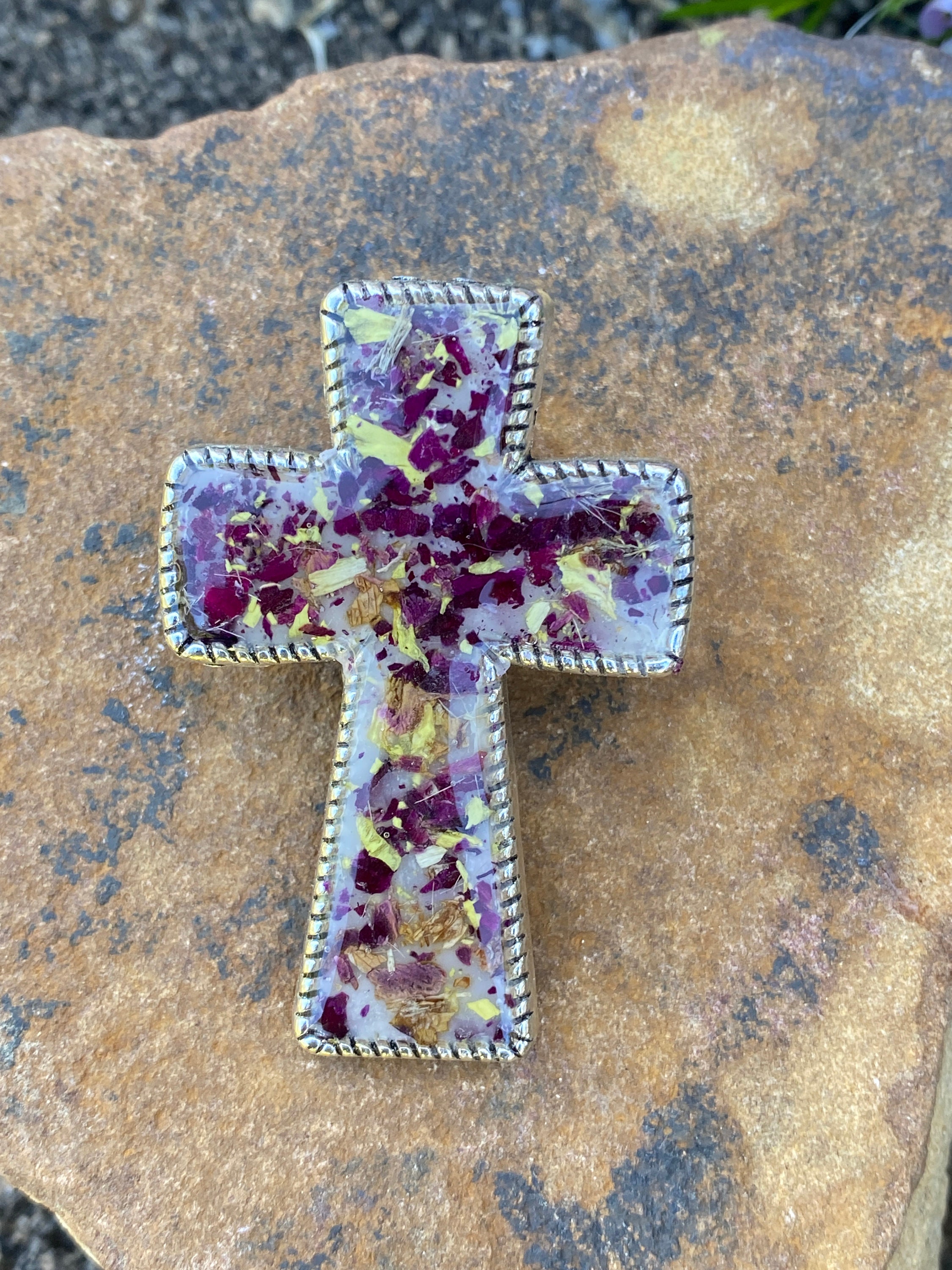 Dried Flower Memorial Visor Clip