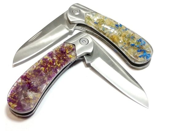 Resin Memorial Flower Knife -  Israel