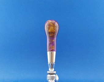 Beer tap handle, Handcrafted, Acrylic, chrome