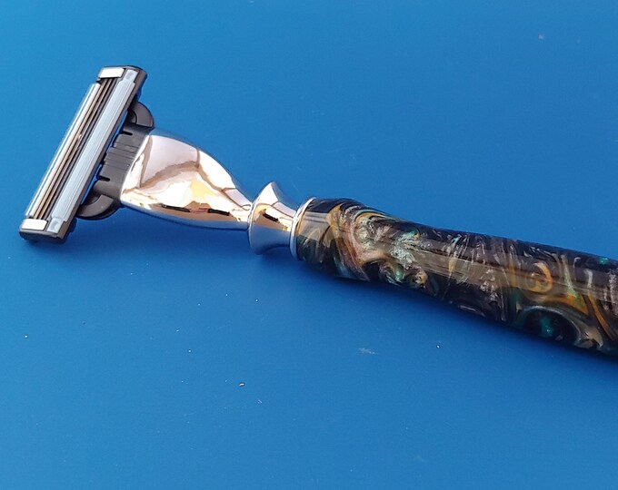 Handcrafted Razor Handle, Razor Handle and Stand, Gift for Him, Fathers ...