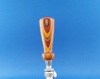 Beer tap handle, Handcrafted, Dyed wood