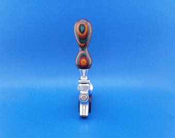 Beer tap handle, Handcrafted, Dyed wood