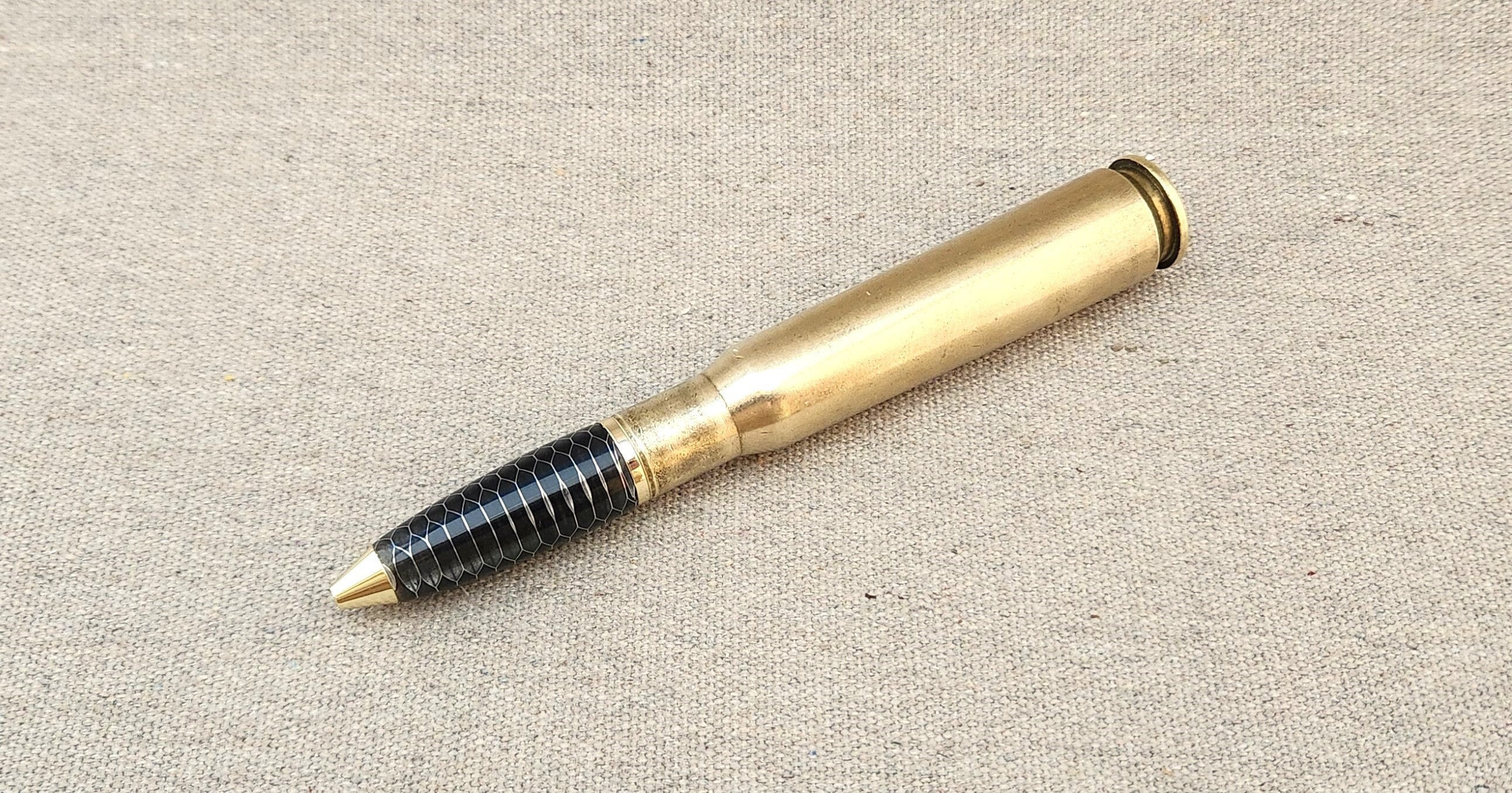 50 Caliber Machine Gun Cartridge Rollerball Flip Pen Kit