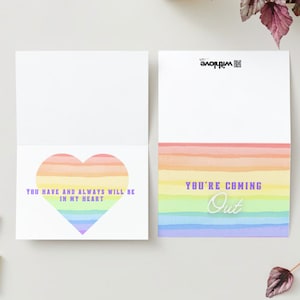 Grußkarte - LGBTQIA+ - Coming Out