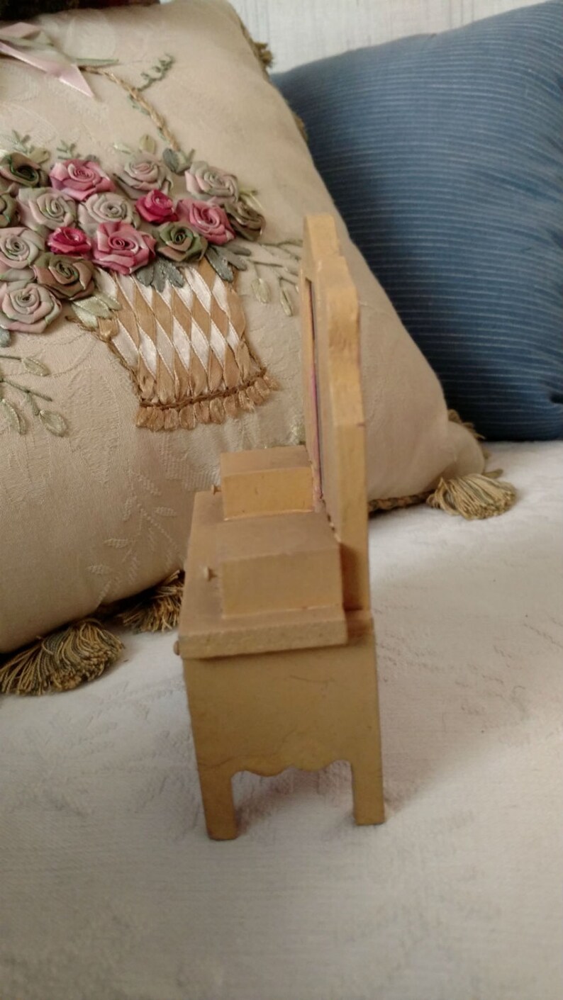 1920s Doll House Wooden Dresser Mirror Vintage 1930s ...