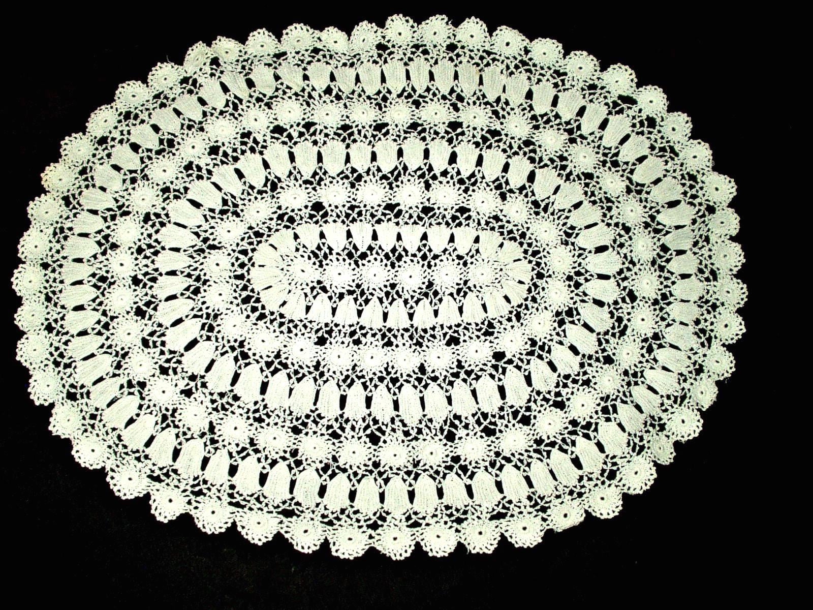 ヴィンテージドイリー アイルランド製 クロシェ編み ハンドメイド 