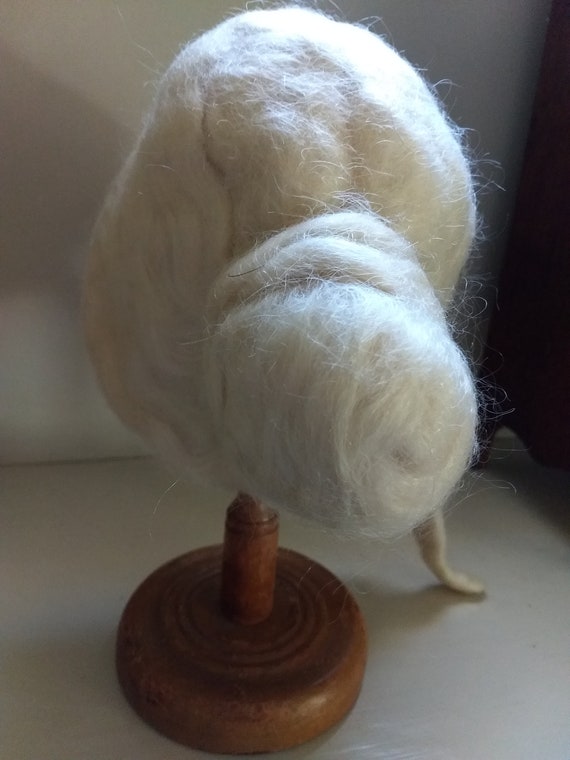 Antique White Mohair Wig Costuming Theatrical Mas… - image 4