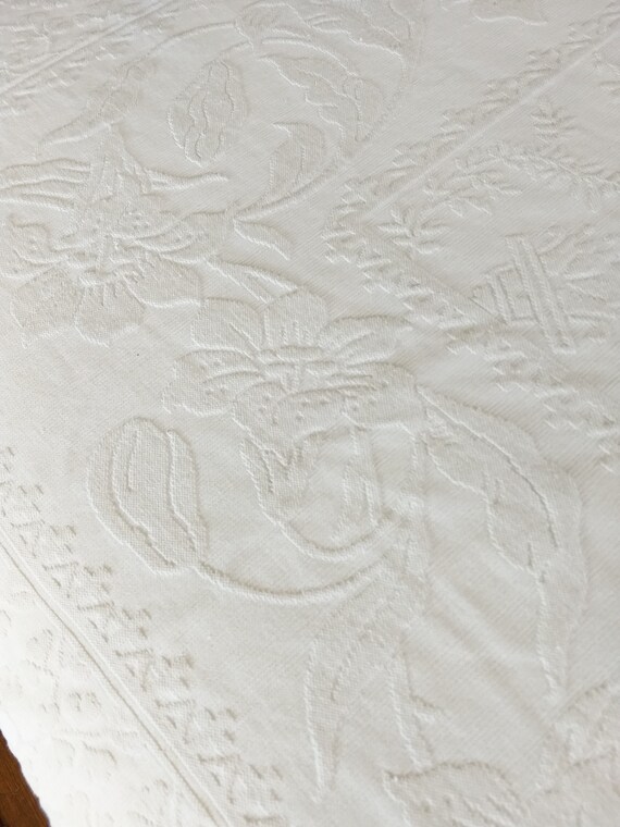 Antique Woven Matelasse Marcella Counterpane Bedspread Etsy