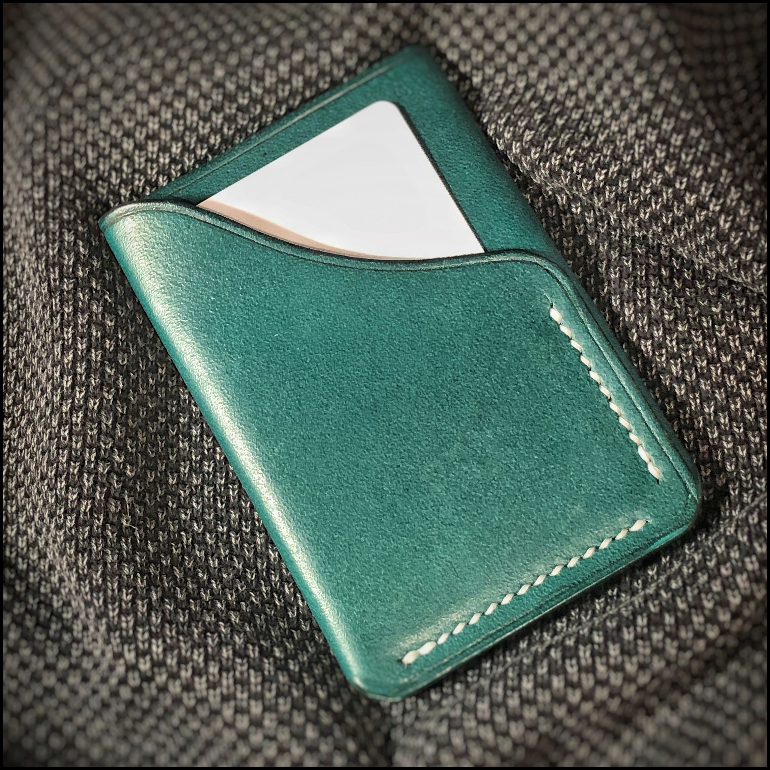 English Leather Wallet. Handmade in the UK Leather Card Holder Card