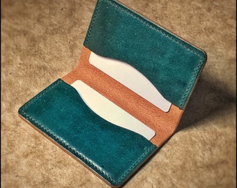 HANDMADE English leather wallet | Card Holder | Minimalist wallet | Card wallet |