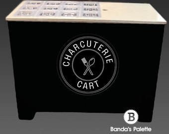 Customizable Charcuterie Cart, Portable Snack Cart, Mobile Bar, Dessert Cart, Wedding Bar, Baby Shower, Trade Shows, Events and Business