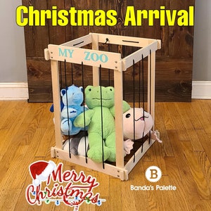 Wood Stuffed Animal Storage Etsy
