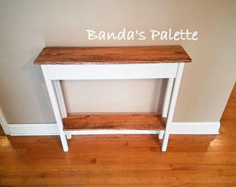 Narrow Hallway Table Etsy
