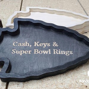 Chiefs Key Tray, Catch all tray, Super bowl, Gift, Christmas Gift,