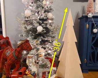 Wooden Christmas Tree, Christmas Decoration, Interlocking Christmas Tree