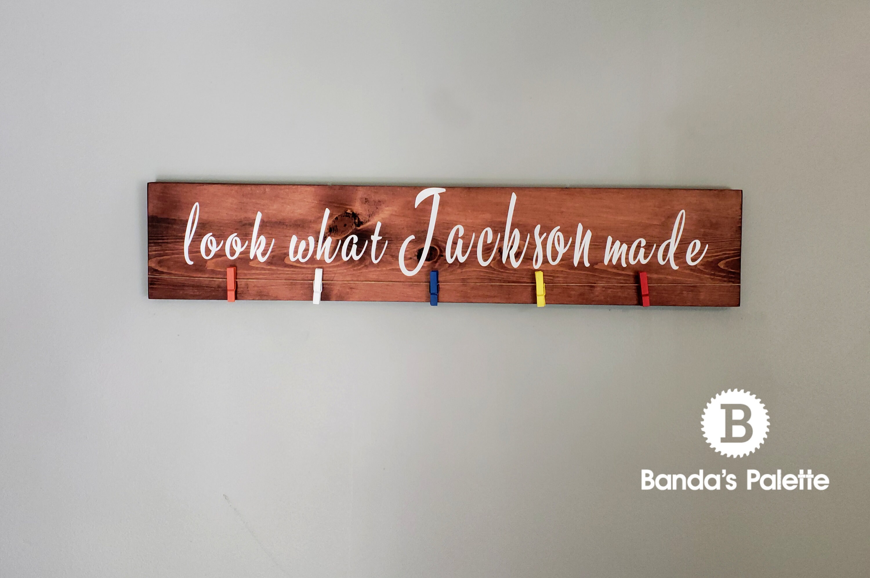 Look What I Made Sign Personalized as Seen on Pinterest Art | Etsy