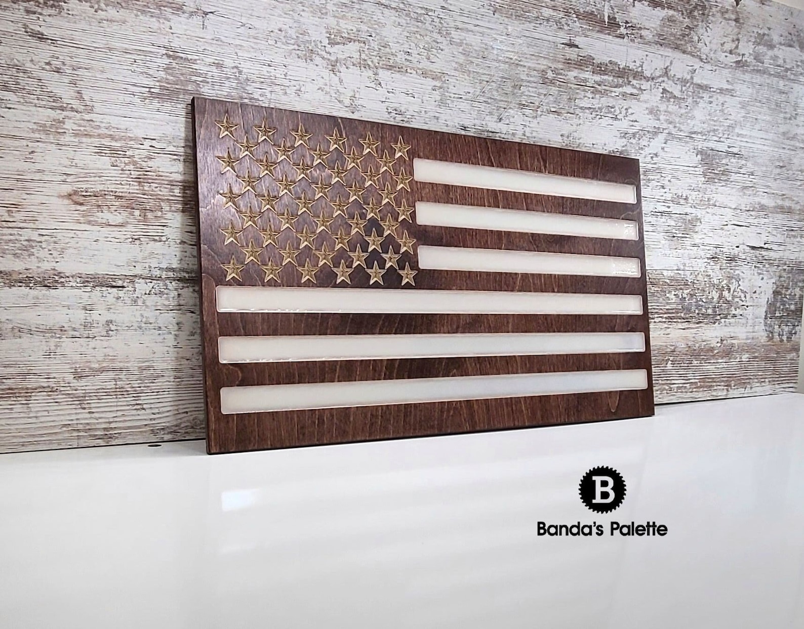 Wood American Flag Rustic American Flag Wood Art Wooden Etsy