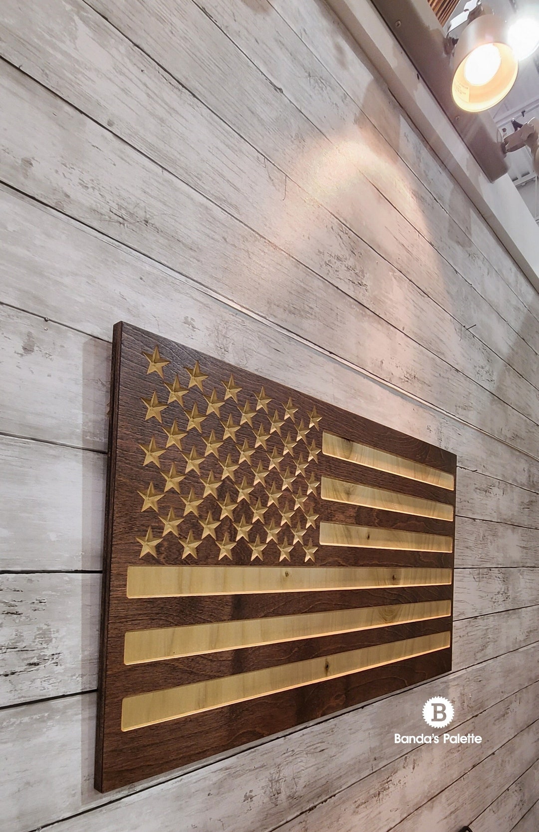Wood American Flag, Rustic American Flag, Wood Art, Wooden Flag, Old