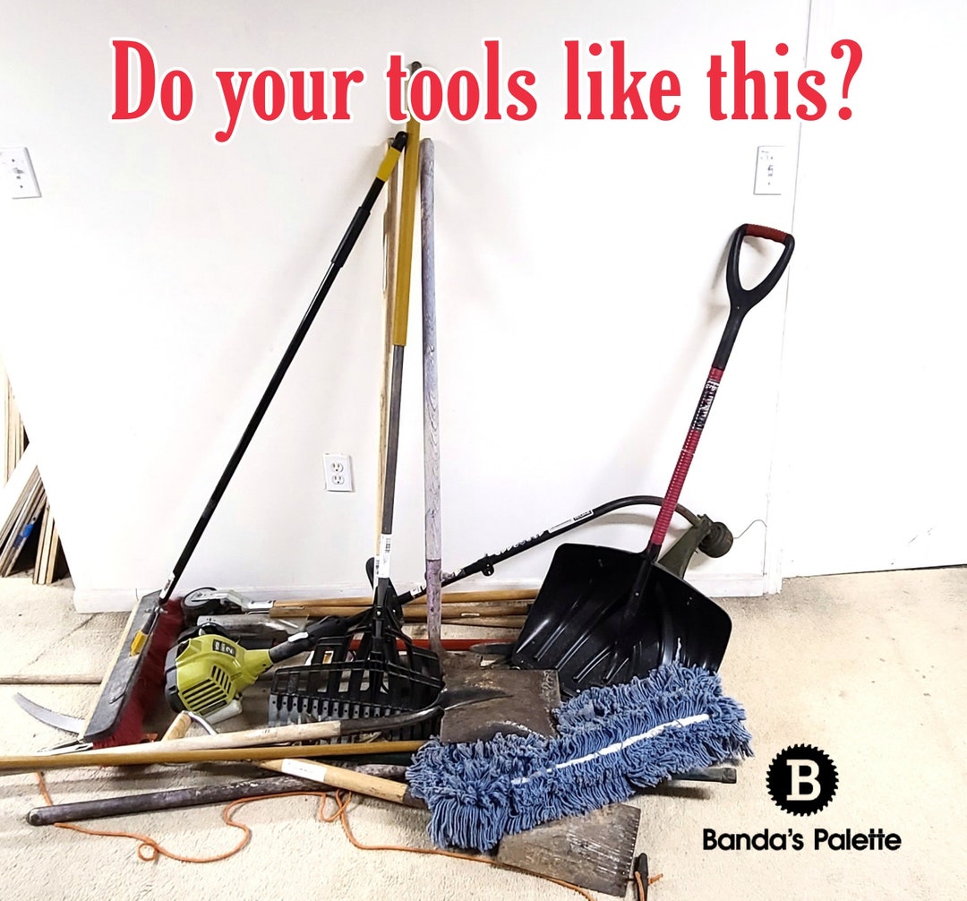 Yard Tool Rack, Gardening Rack, Rack, Storage Rack, Rake Rack, Yard ...
