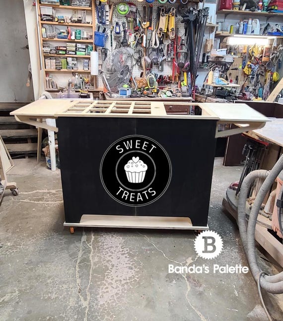 Foldable Charcuterie Cart, Portable Snack Cart, Tradeshow Cart, Dessert Cart, Wedding Bar, Company Events, Mobile Charcuterie Cart