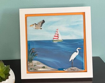 Arte oceánico en vidrio