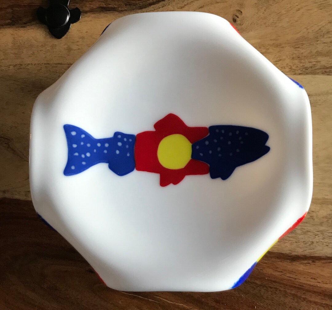 Colorado Trout Glass Bowl Etsy UK