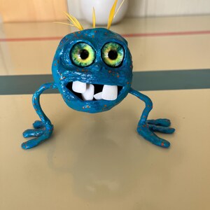 Blue monster handmade Dentist
