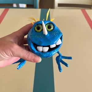 Blue monster handmade