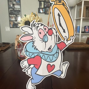 Alice in wonderland birthday centerpiece 16 inches tall image 2