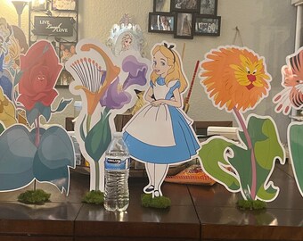 Alice in Wonderland Talking Flowers Party Decoration Photo - Etsy