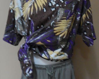 90s 2 pc, Bobbie Brooks shorts and Sakura Sport jungle safari shirt