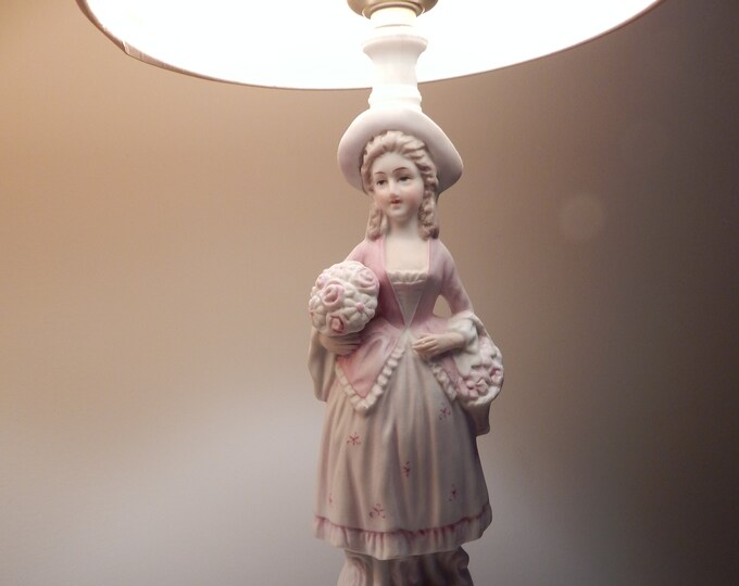 1940s Set of Victorian Figurine Lamps, Boudoir Lamps Etsy