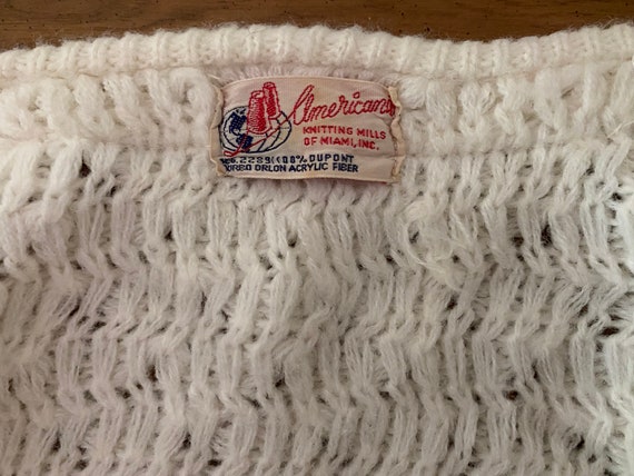 50s 60s ivory cardigan, Americana Knitting Mills … - image 3