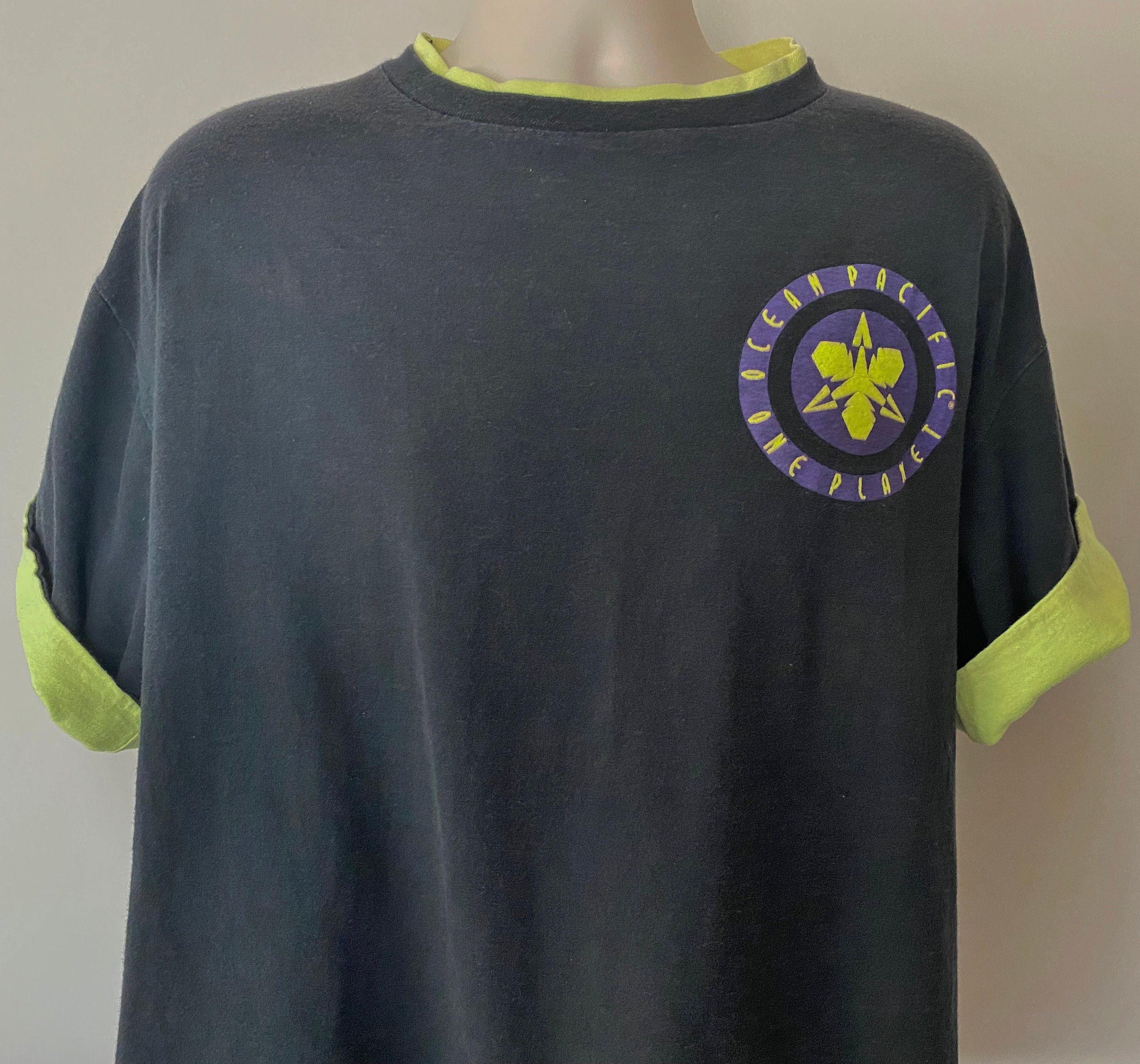 80s 90s Ocean Pacific OP Shirt OP Artistic Line One Planet - Etsy