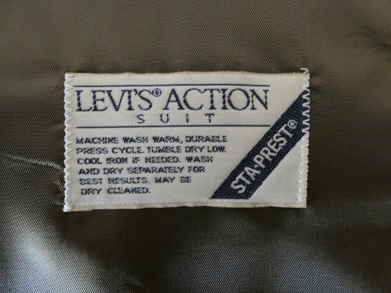 80s 90s men's Levi Action Suit, Levi's menswear, … - image 10