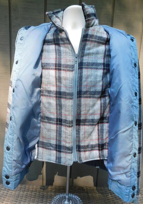 80s Deep North jacket, wool, plaid flannel shirt … - image 3