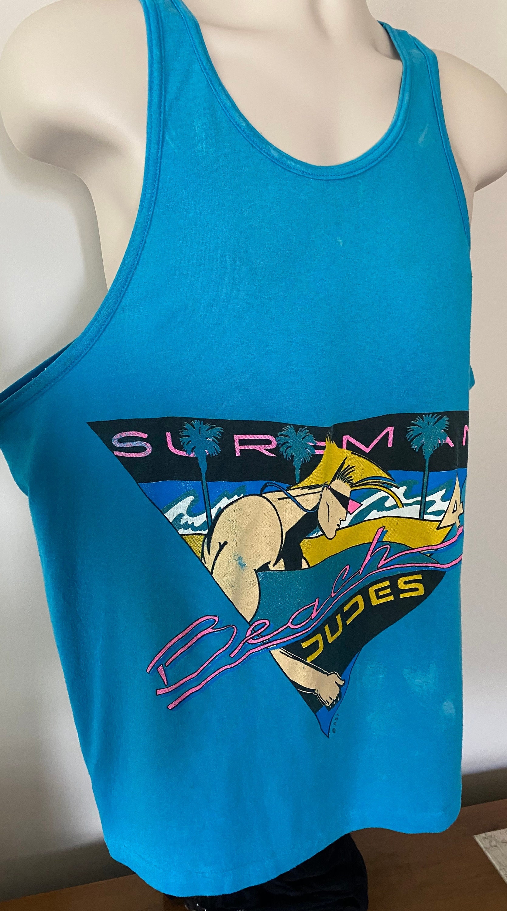 Outlet ☆ Free Shipping Vintage 90s Tank Top Mens Large Sandestin