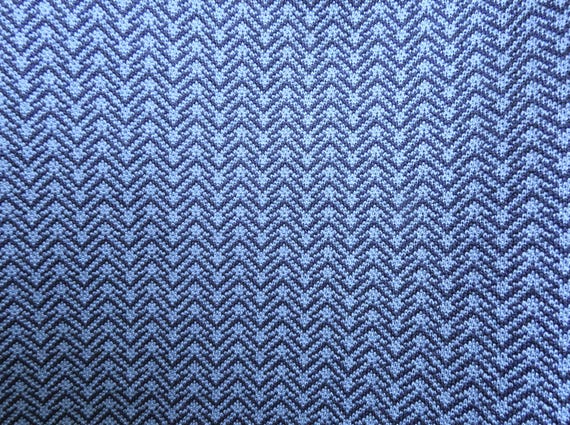 70s 80s men's trousers, blue patterned, no label,… - image 9