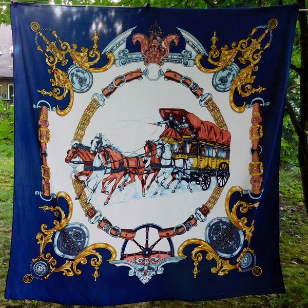 Vintage Man on Carriage Silk Set main image 0
