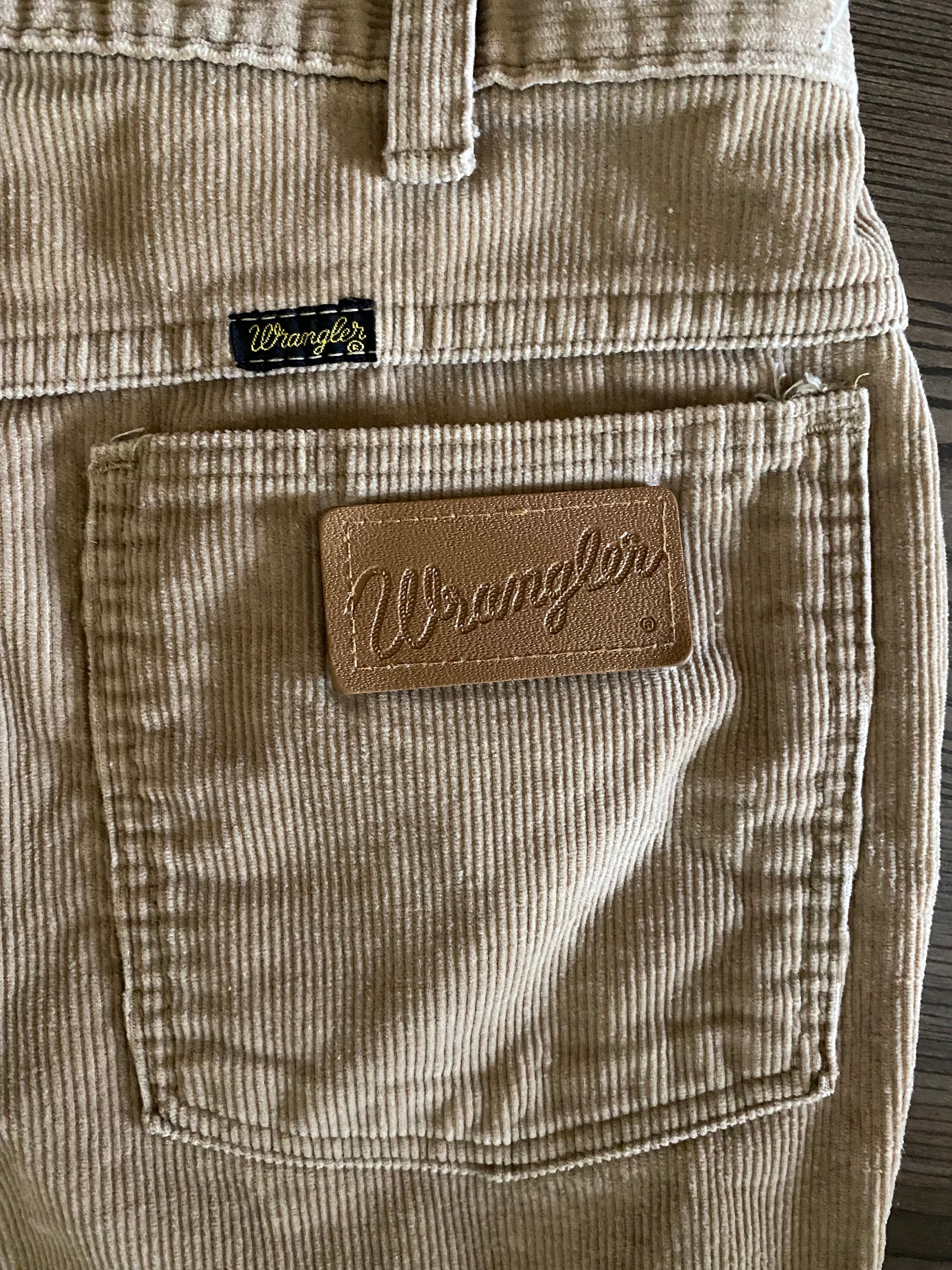 Buy 70s 80s Wrangler Husky Boys Tan Cords Hem Pants Youth Hem Online in  India - Etsy