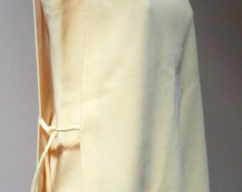 70s 3 piece tunic and pant set, banana canary yellow, Butte Knit