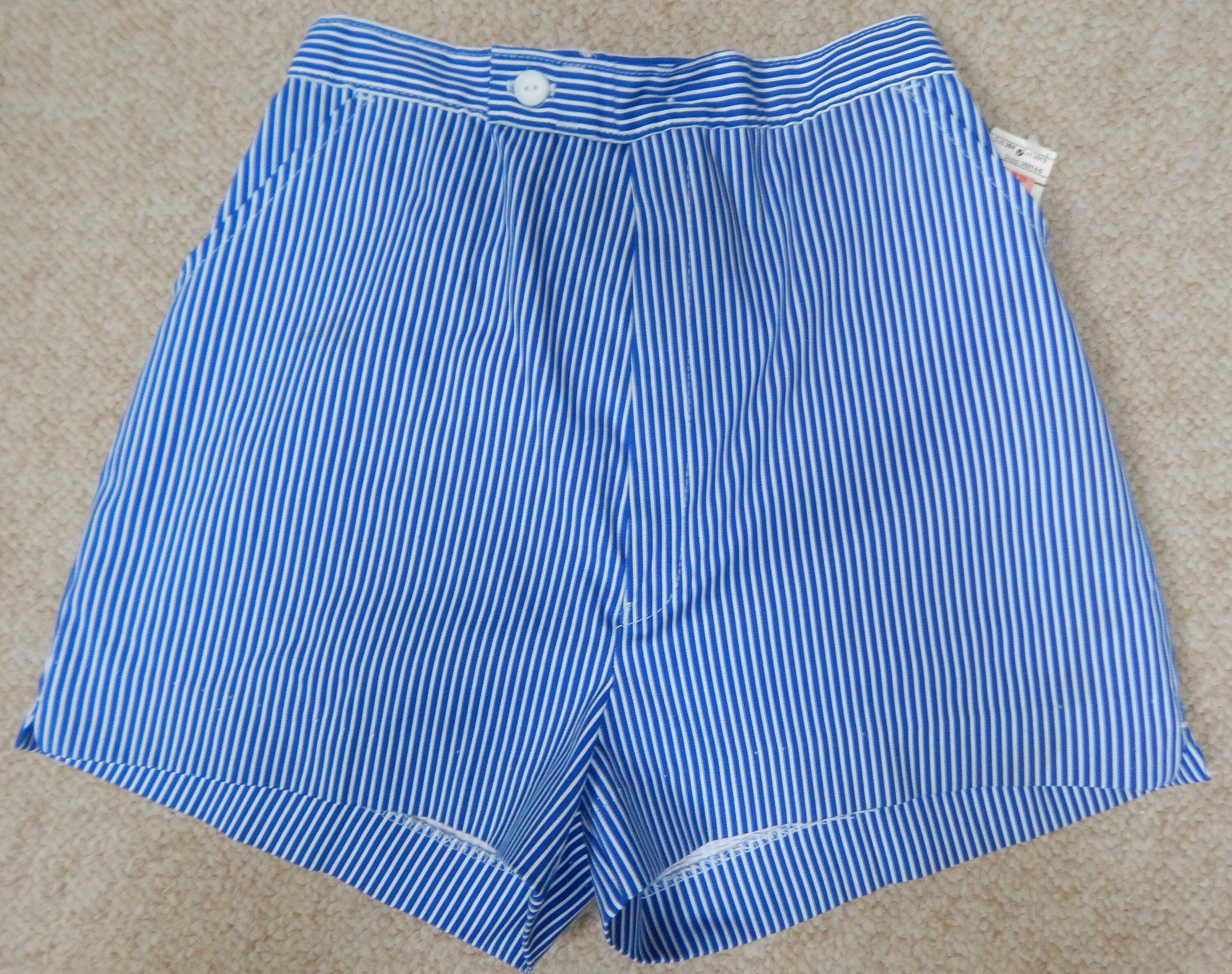 80s Ladies High Rise Shorts Blue and 