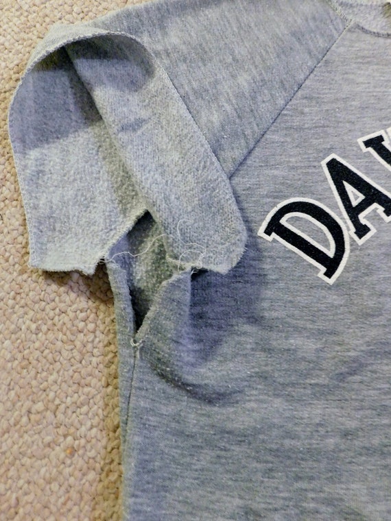 80s Daytona Beach sweatshirt, gray with raised le… - image 6