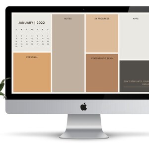 Desktop Organizer Calendar Background Wallpaper Laptop File Aesthetic ...