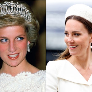 Princess Diana Earrings Royal Replica Stud Drop Simulated Pearl Dangle 1.25 Inches Silver Tone Birthday Gifts For Her, Celebrations