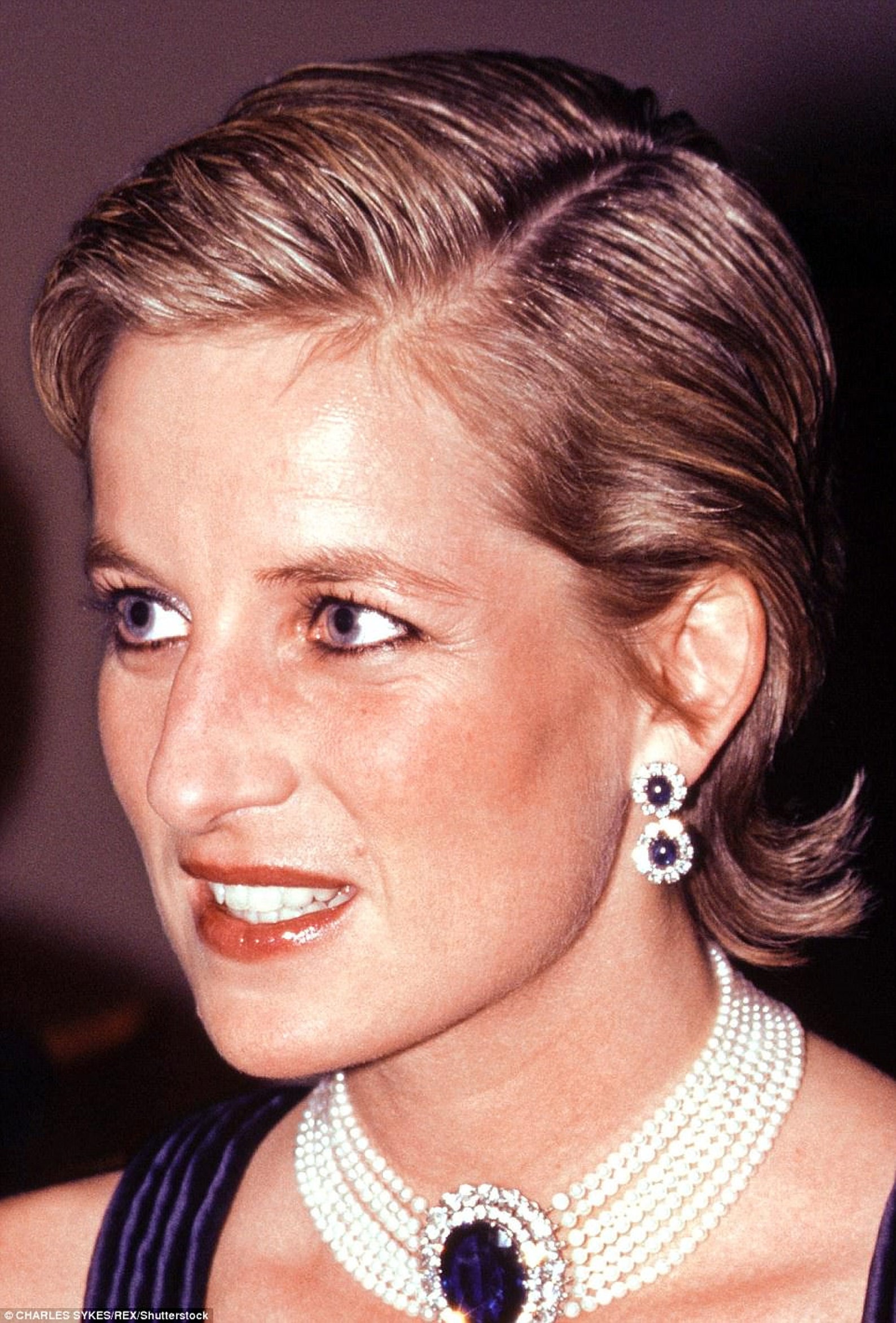 Princess Diana Earrings Diamond And Sapphire Replica Dangle | Etsy