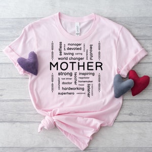 Mother and her many attributes svg, png and jpg instant download cutting files, Mother&#39;s Day DIY gift