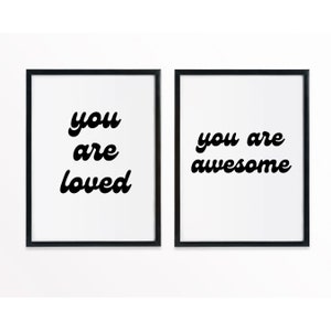 Eres amado eres impresionante archivo digital SVG y PNG descarga instantánea
