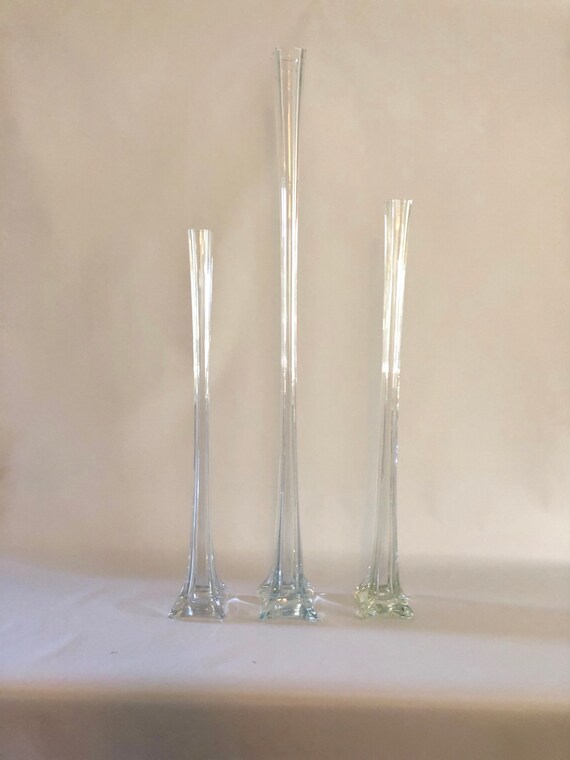 Eiffel Tower Vase Clear Up To 40 Inches Etsy
